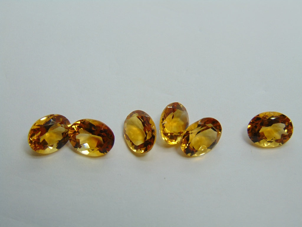 10,40ct Citrino Calibrado 9x7mm