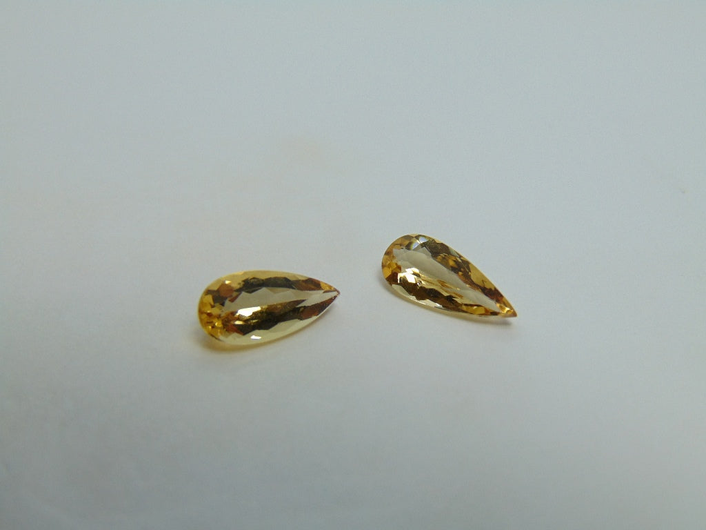 3,09ct Berilo 13x6mm 12x6mm