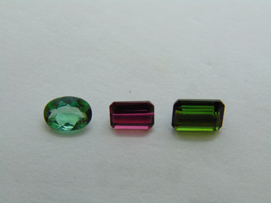 2.40ct Turmalina Mix 7x5mm 6x4mm 7x5mm