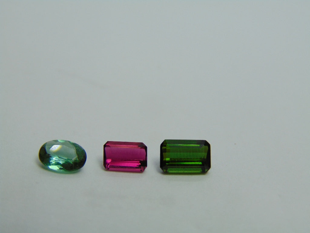 2.40ct Turmalina Mix 7x5mm 6x4mm 7x5mm