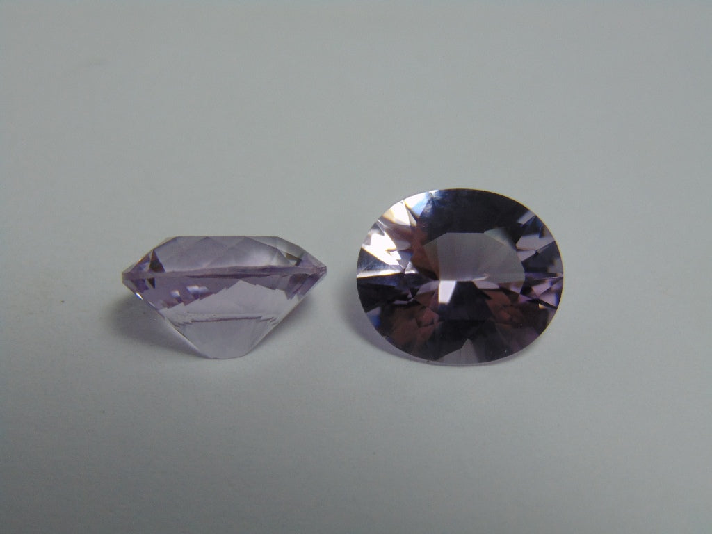 12.40ct Amethyst Pair 24x22mm