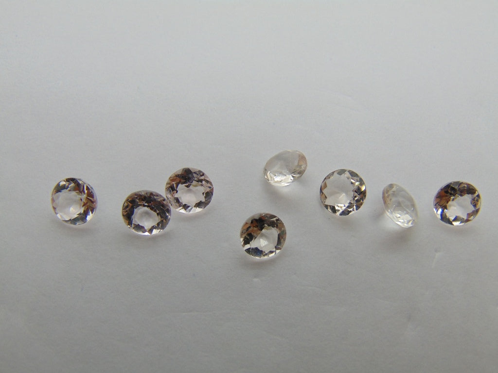 5,45 ct Morganite calibrado 6 mm