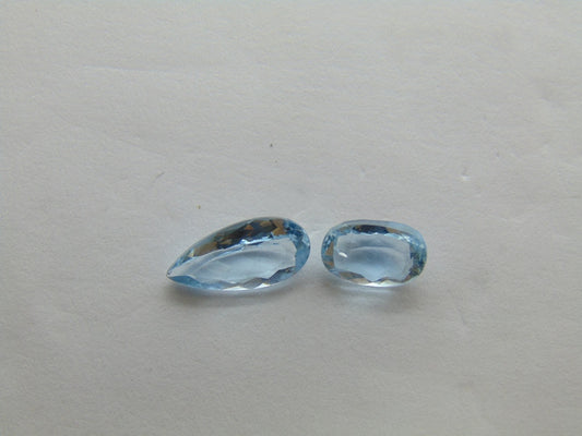 Água-marinha 3,20 ct 12x6mm 9x6mm