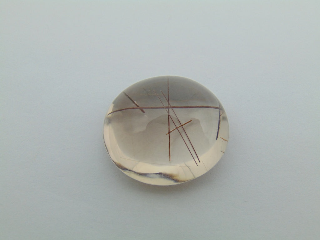 47,40 ct Quartzo com Inclusões 25x23mm