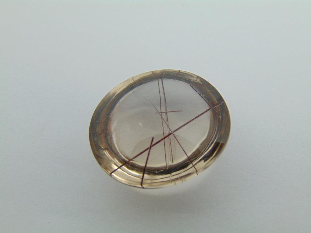 47,40 ct Quartzo com Inclusões 25x23mm