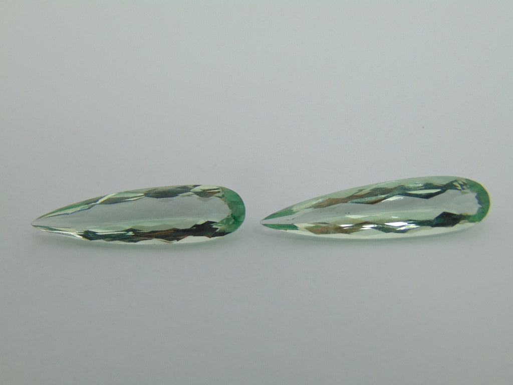 19cts Prasiolite (Pair)