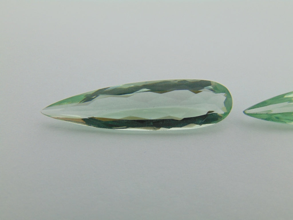 19cts Prasiolite (Pair)