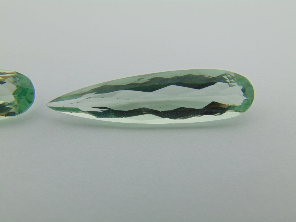 19cts Prasiolite (Pair)