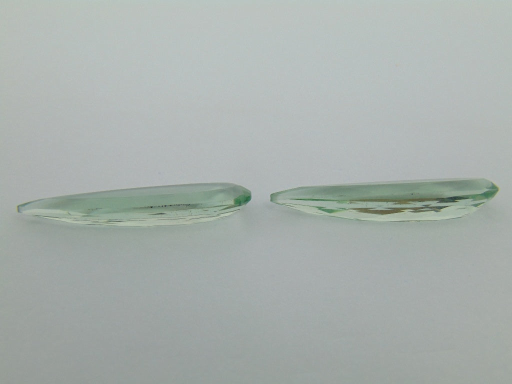 19cts Prasiolite (Pair)
