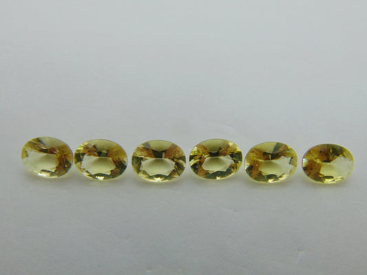 9,45 quilates de quartzo verde ouro calibrado 9x7 mm
