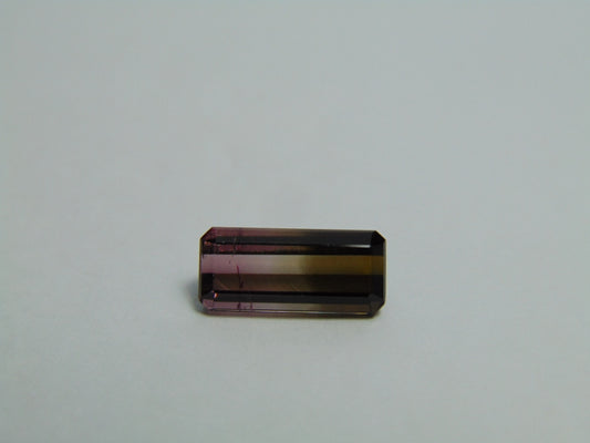 Turmalina Bicolor 3,53ct 13x6mm