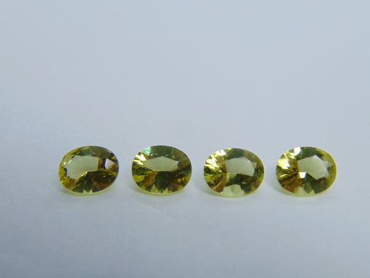 9,05 quilates de quartzo verde ouro calibrado 10x8 mm