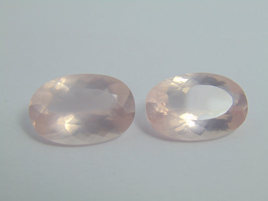 33,10 cts Quartzo Rosa (Par)