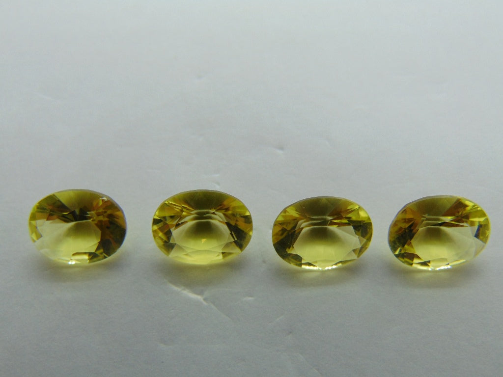 9,05 quilates de quartzo verde ouro calibrado 10x8 mm