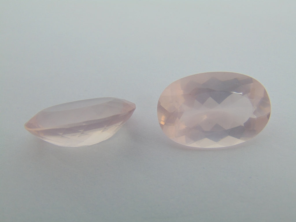 33,10 cts Quartzo Rosa (Par)
