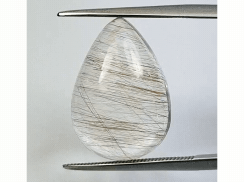 13ct Quartzo com Inclusão Cabochão 20x9mm