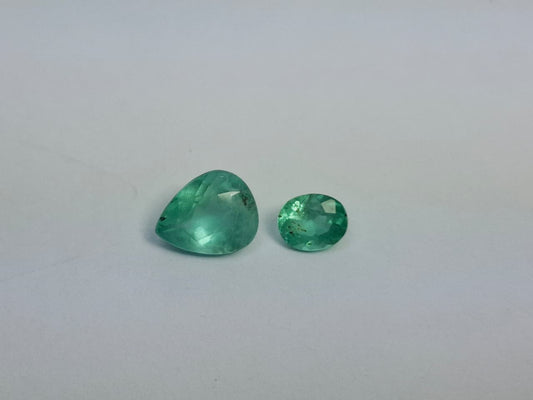 2.35ct Esmeralda 9x7mm 6x5mm