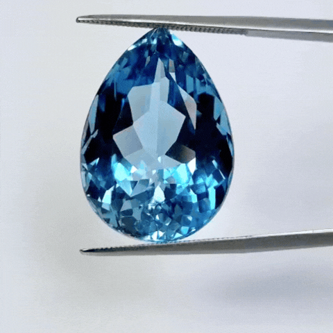 32.55ct Topázio Azul Suíço 23x17mm