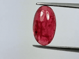 4.40ct Rodonita Cabochão 13x8mm