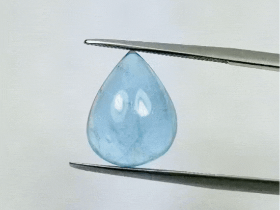 7.25ct Água Marinha Cabochão 15x11mm