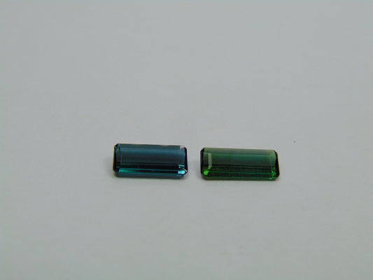 1.95ct Turmalina 11x4mm 9x4mm