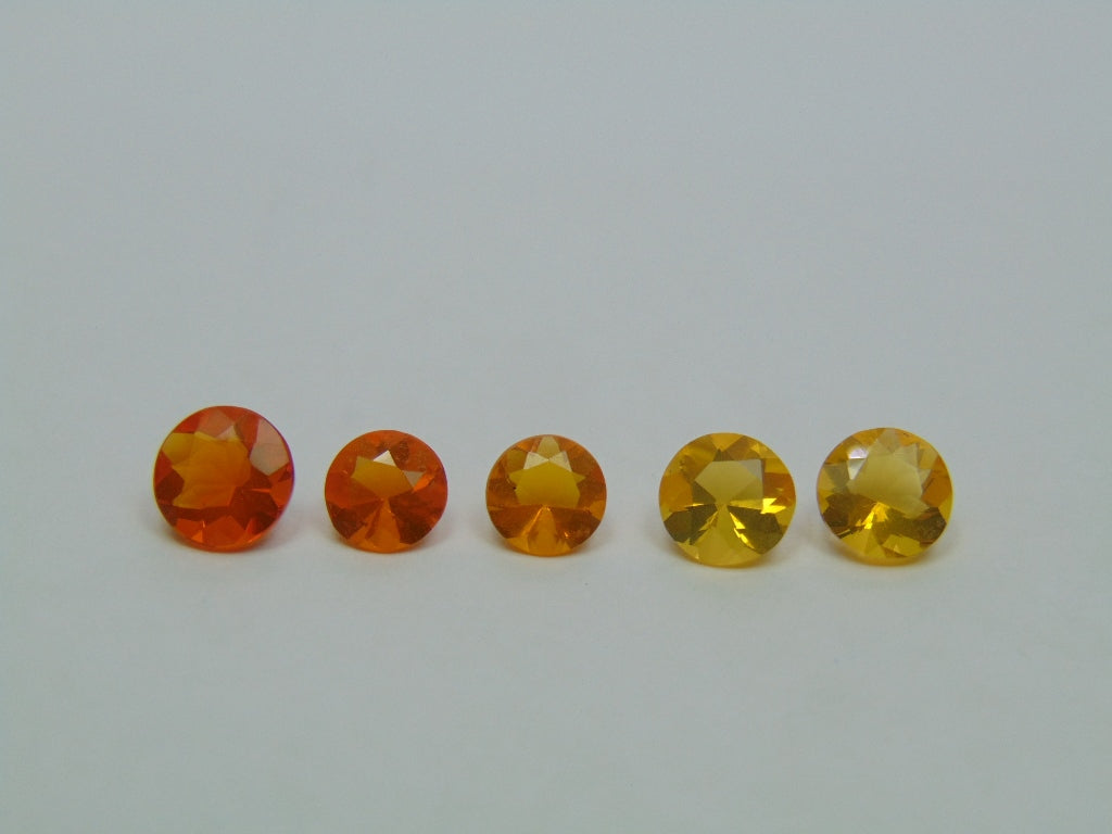 3.20ct Fire Opal 6mm 7mm