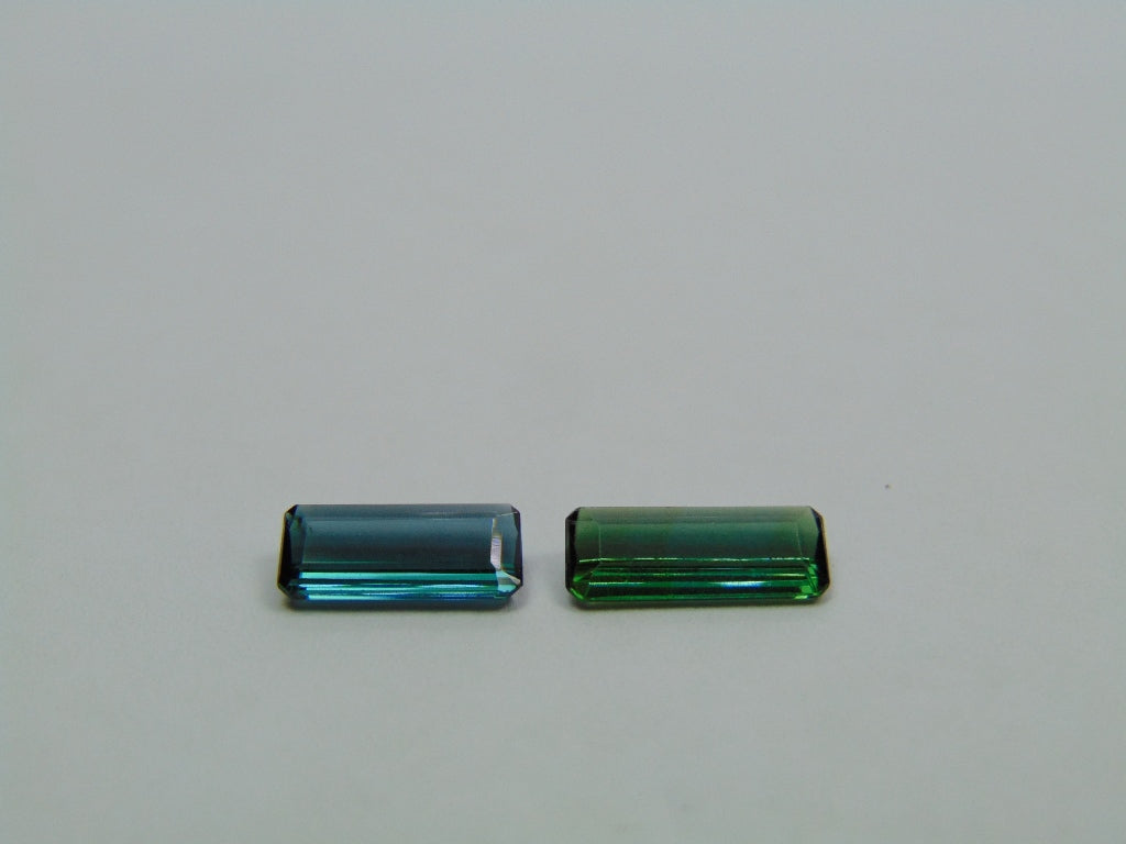 1.95ct Turmalina 11x4mm 9x4mm