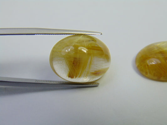 29.50ct Rutile Cabochon 20x15mm 18x14mm