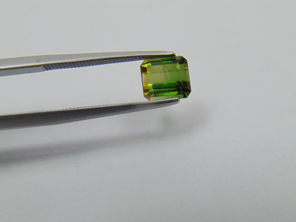 1.58ct Turmalina Bicolor 7x6mm