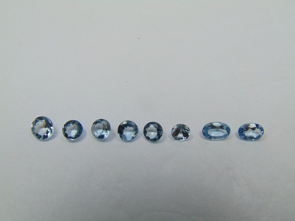 1.65ct Água-marinha 3.5mm 4mm 5x3mm