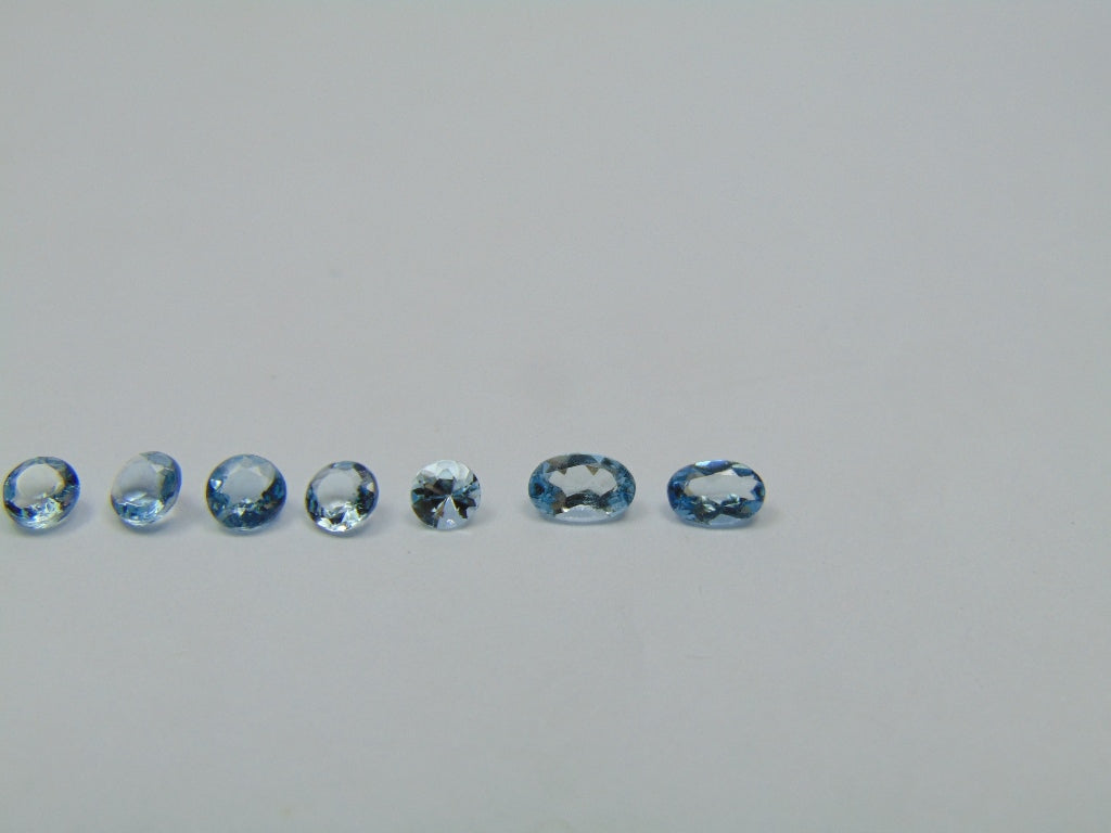 1.65ct Água-marinha 3.5mm 4mm 5x3mm