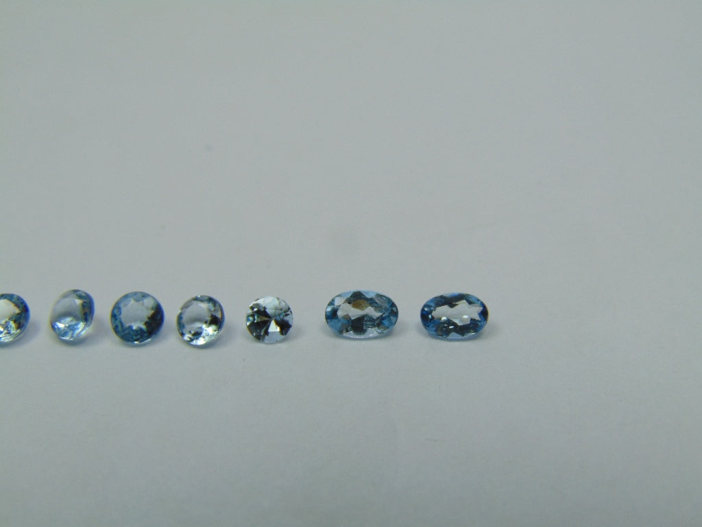 1.65ct Água-marinha 3.5mm 4mm 5x3mm