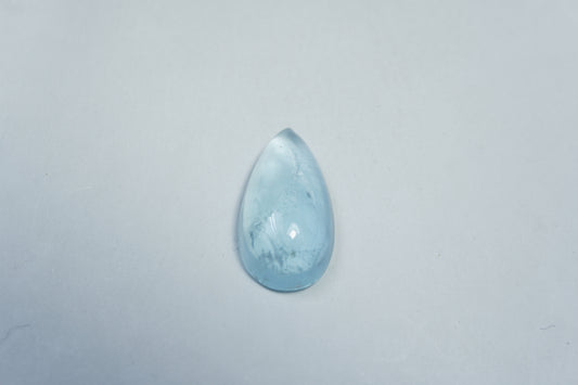 8.60ct Água-marinha cabochão 19x11mm