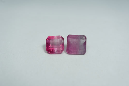 2.88ct Turmalina bicolor 7mm / 6mm