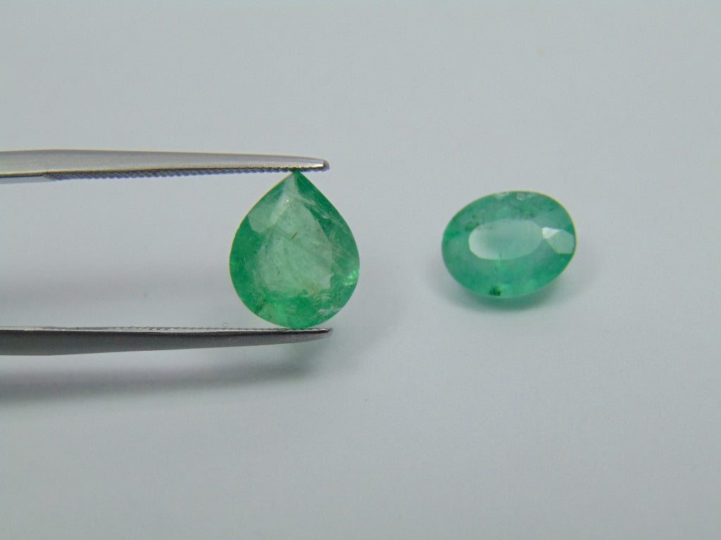 3.70ct Emerald 9x7mm 10x8mm