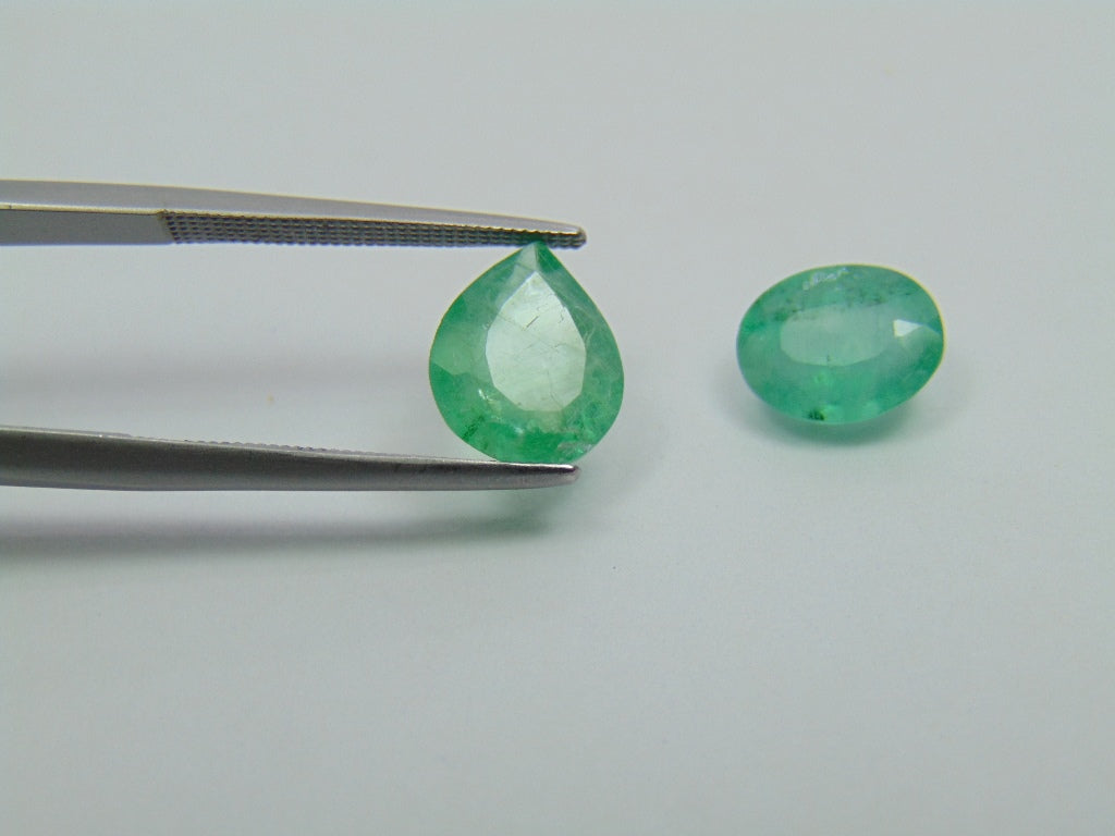 3.70ct Emerald 9x7mm 10x8mm