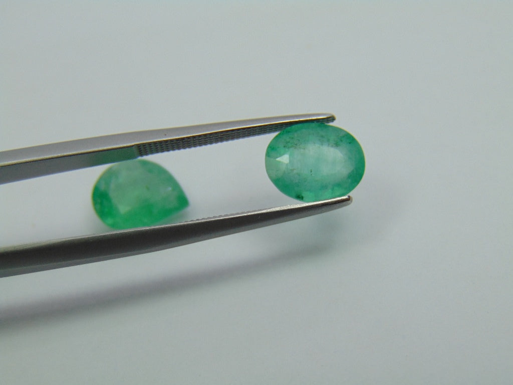 3.70ct Emerald 9x7mm 10x8mm