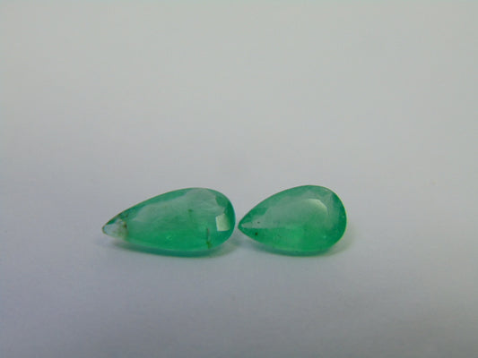 2.50ct Esmeralda 12x6mm 9x6mm
