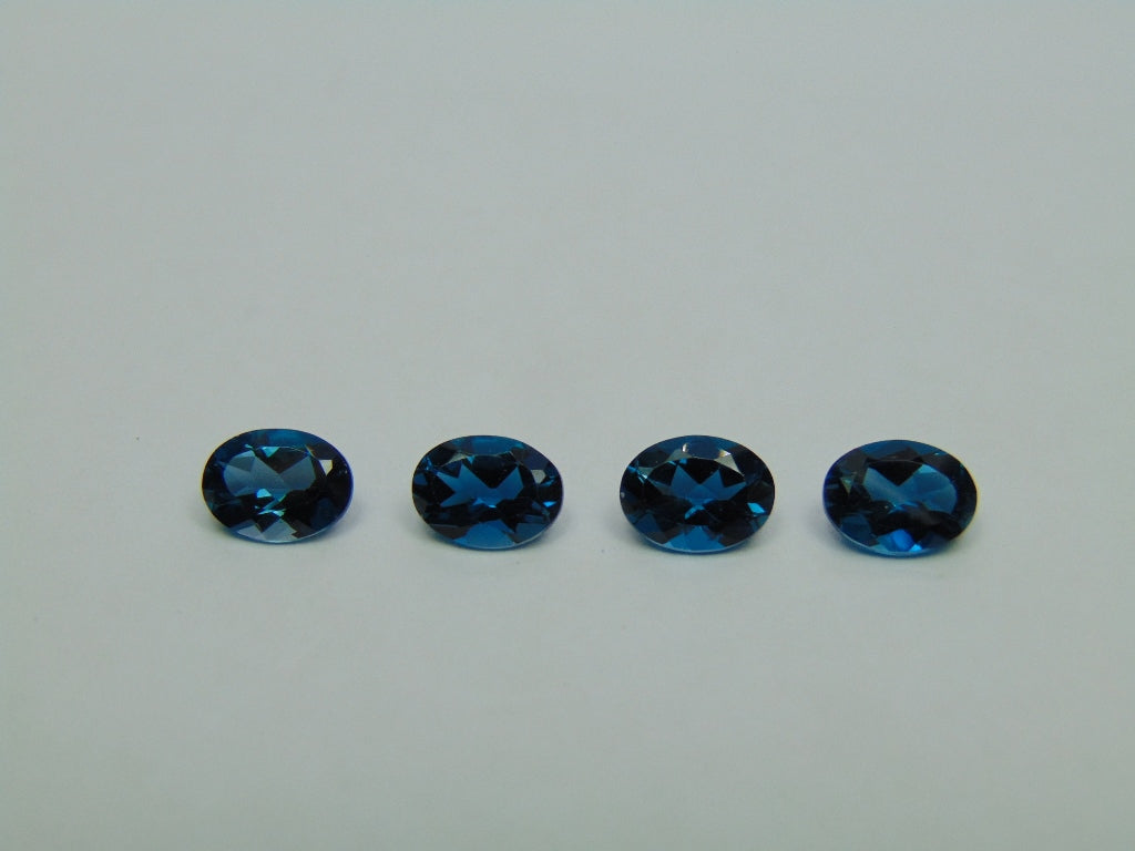 5.25ct Topázio London Blue Calibrado 8x6mm