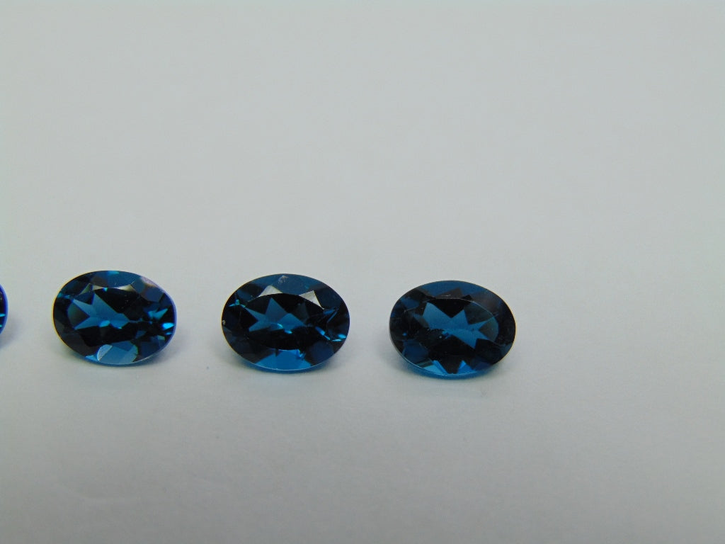 5.25ct Topázio London Blue Calibrado 8x6mm