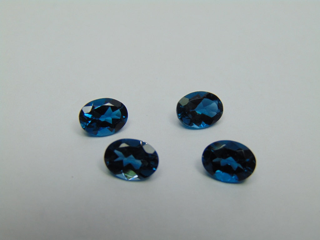 5.25ct Topázio London Blue Calibrado 8x6mm