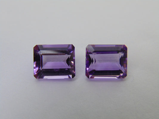 8.60ct Ametista Par 11x9mm