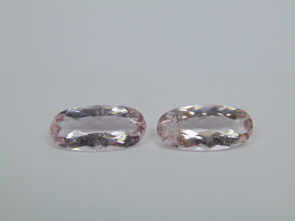 16.80ct Morganite Pair 21x10mm