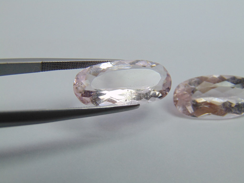 16.80ct Morganite Pair 21x10mm