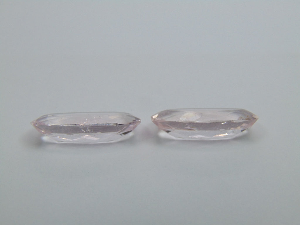 16.80ct Morganite Pair 21x10mm