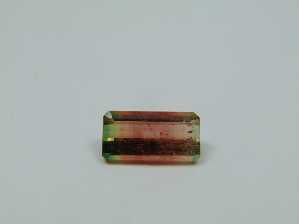 4.50ct Turmalina Bicolor 14x7mm