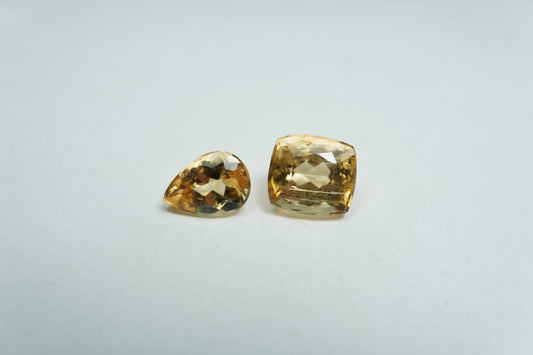 3.20ct Topázio imperial 7x6.5mm / 7.5x5mm
