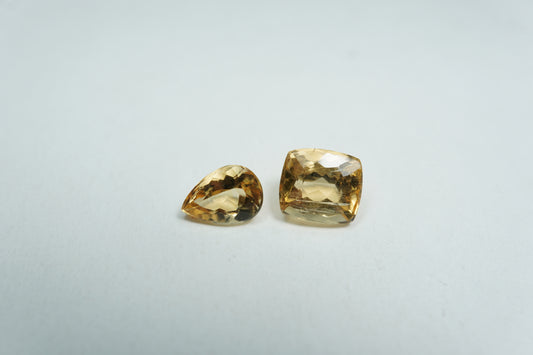 3.20ct Topázio imperial 7x6.5mm / 7.5x5mm