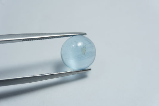 4.15ct Água-marinha cabochão 10mm