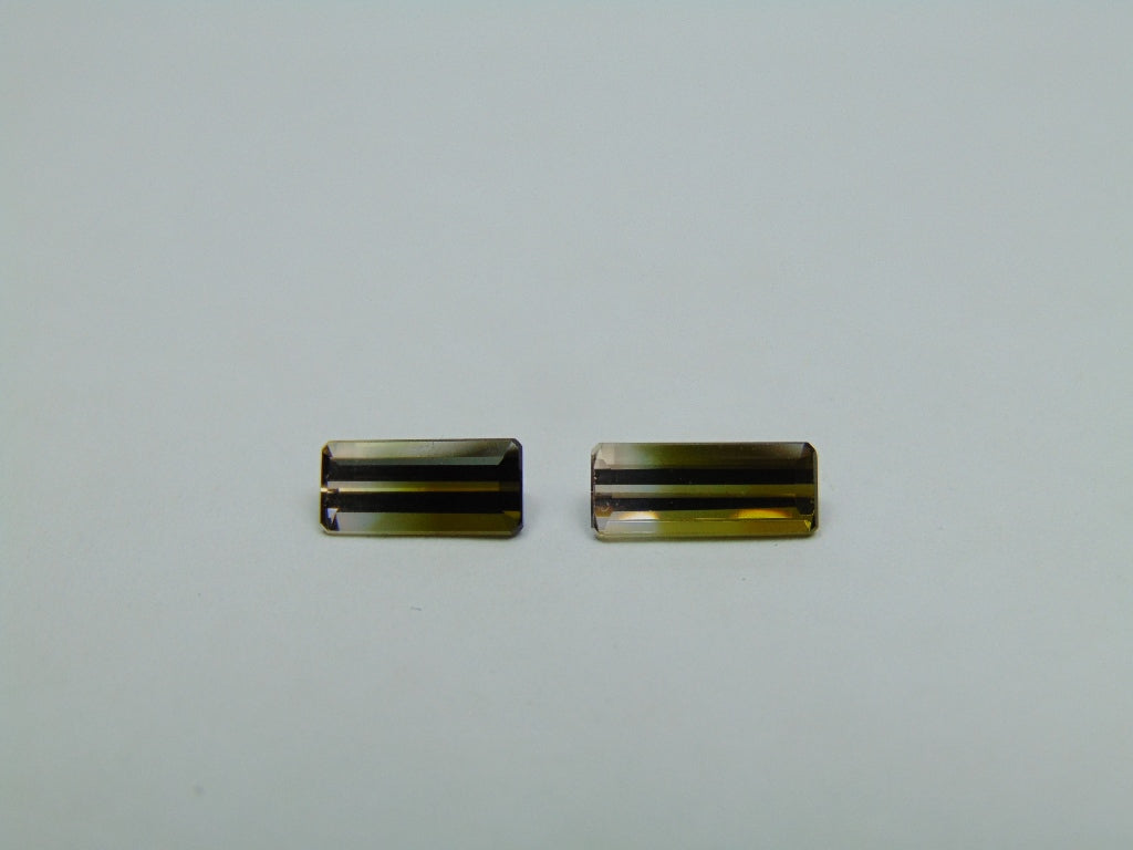 2.15ct Turmalina Bicolor 9x4mm